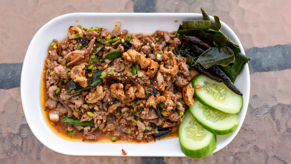 Traditional Laotian food